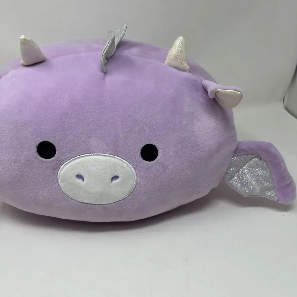 Squishmallows Kellytoy Easter Plush Dina the Purple Dragon Stackable 8
